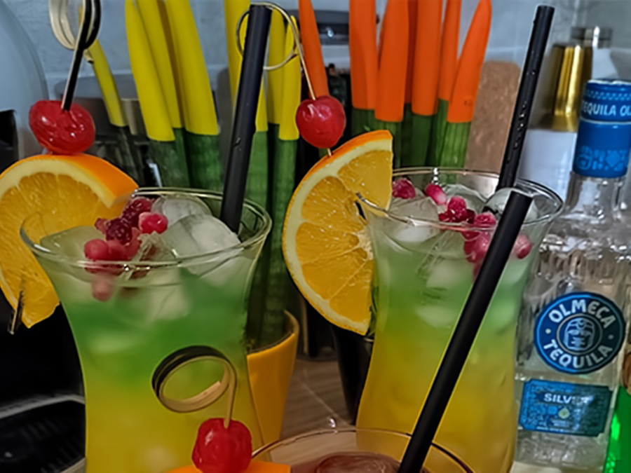Rainbow Paradise Cocktail