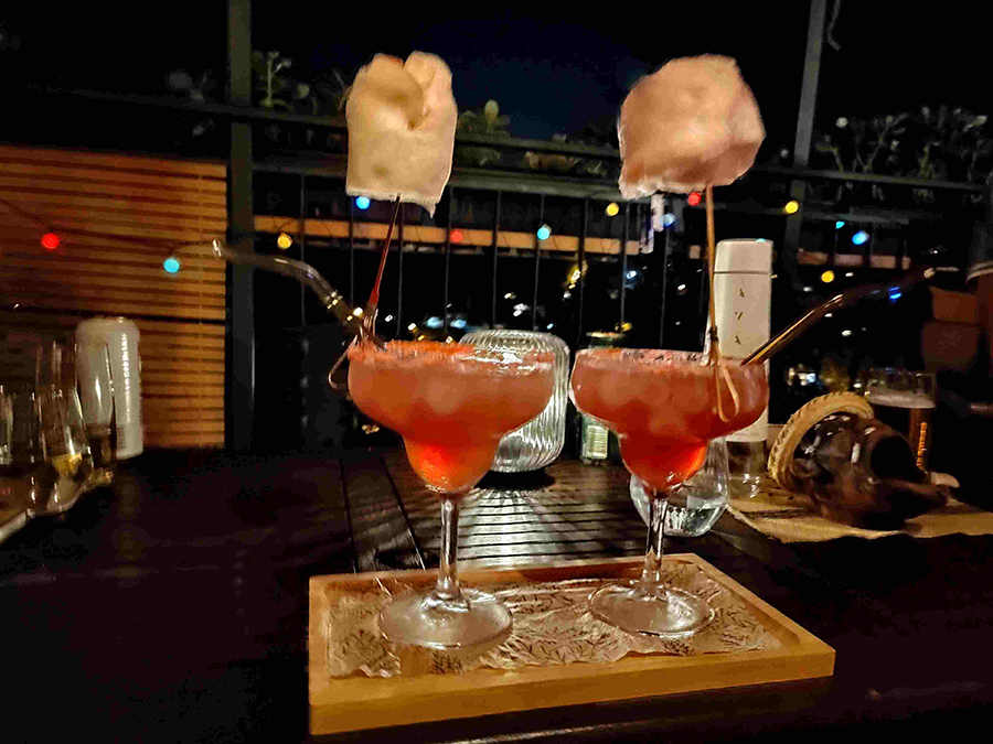 Magical Color Margarita Cocktail