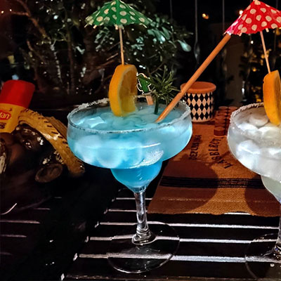 Magical Color Margarita Cocktail