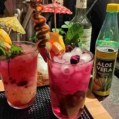 Dragon Fruit Mojito Cocktail